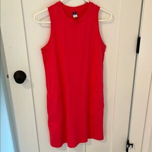 Old Navy pretty watermelon color crew neck sleeveless Dress